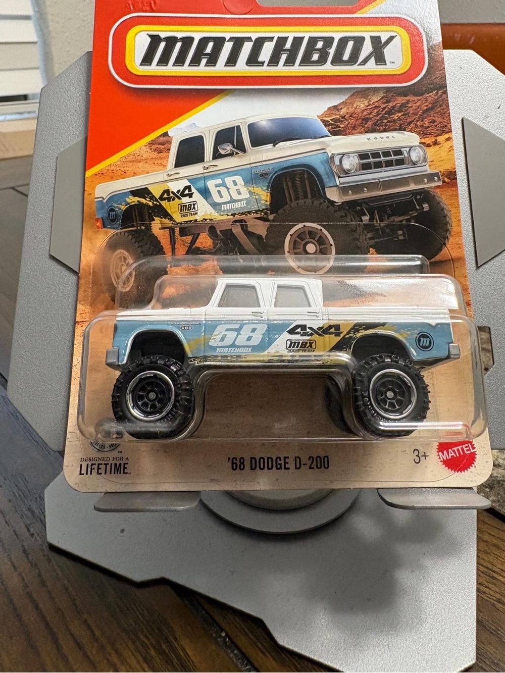Matchbox '68 Dodge D-200 Off-Road Toy Truck - Blue & White